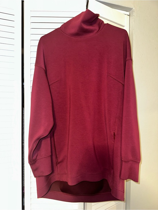 lululemon athletica Sweaters - lululemon athletica Women's Funnel Neck Sweater - Berry Plum